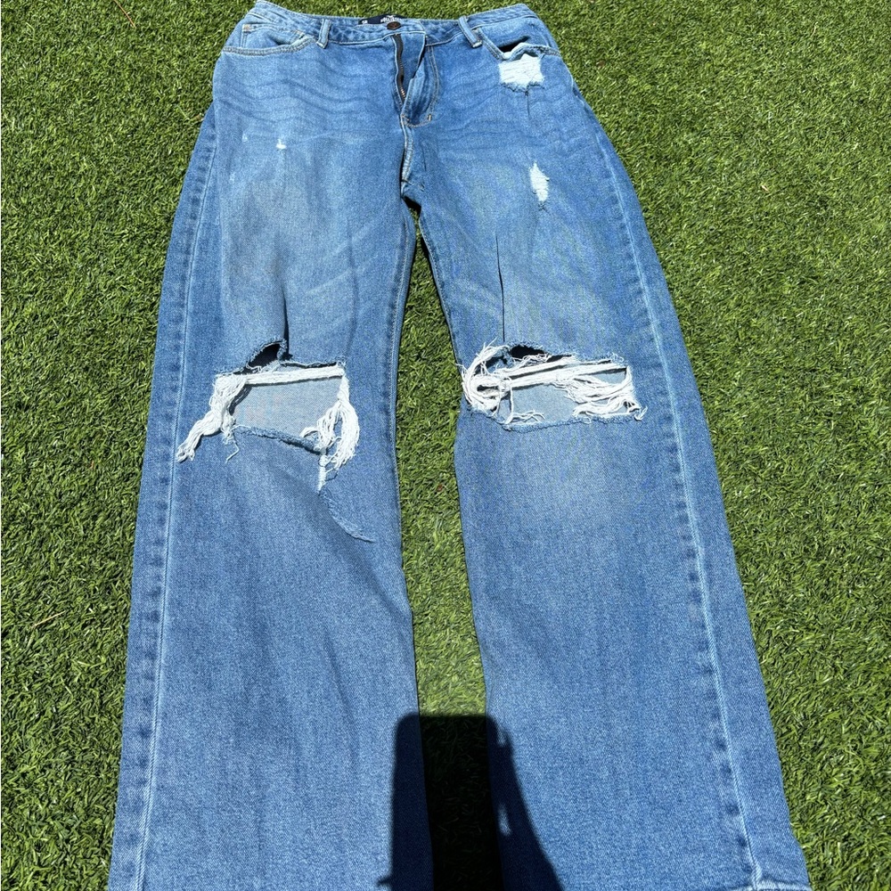 Distressed Blue Women's Jeans